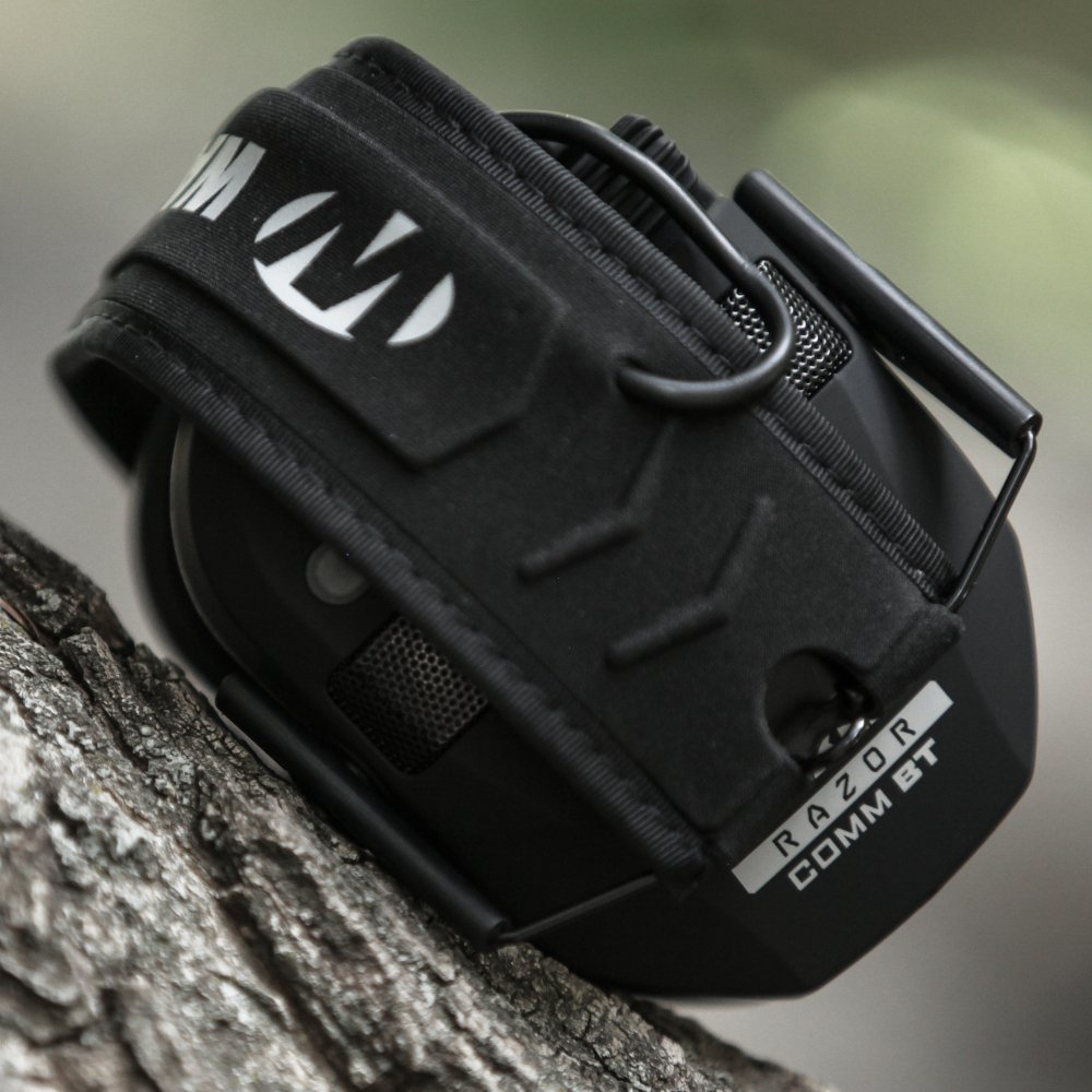 Walker's Razor Slim Quad Muff, Bluetooth Earmuff Shooting Protection