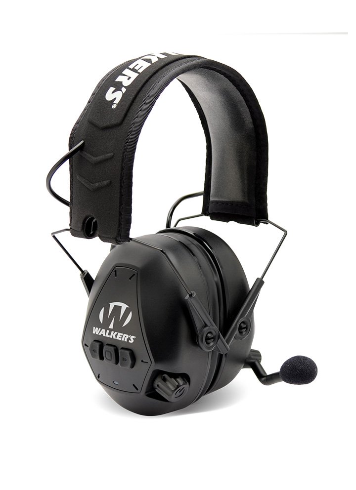 Protège-oreilles passif de chasse à profil bas Walker's 22-DB, noir