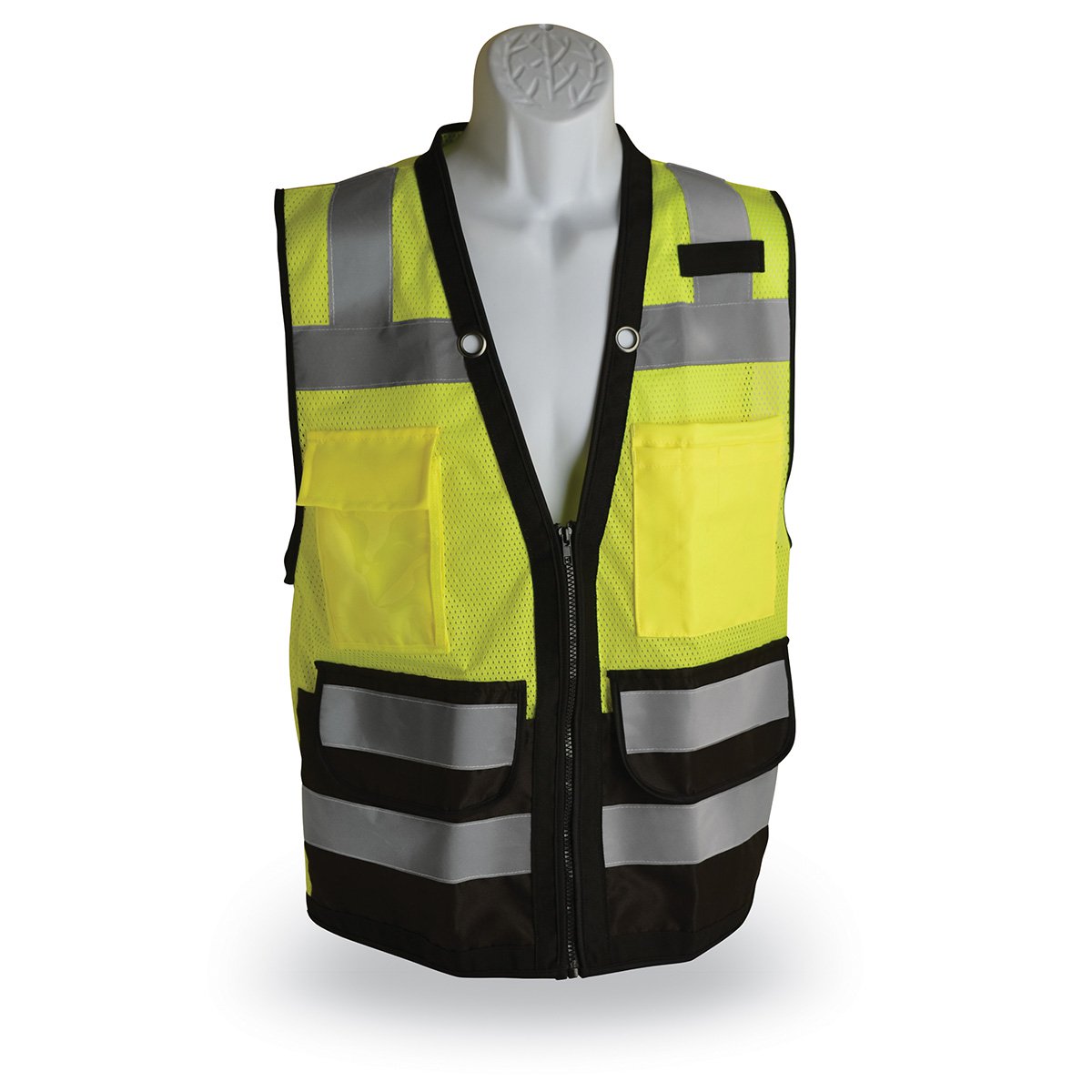 Hi-Vis Surveyors Work Vest, Heavy-Duty, Zipper